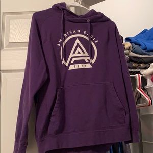 Purple American Eagle hoodie.
